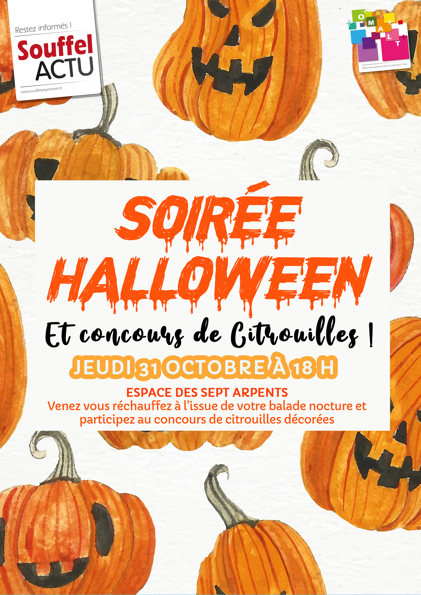 Soirée Halloween et concours de citrouilles