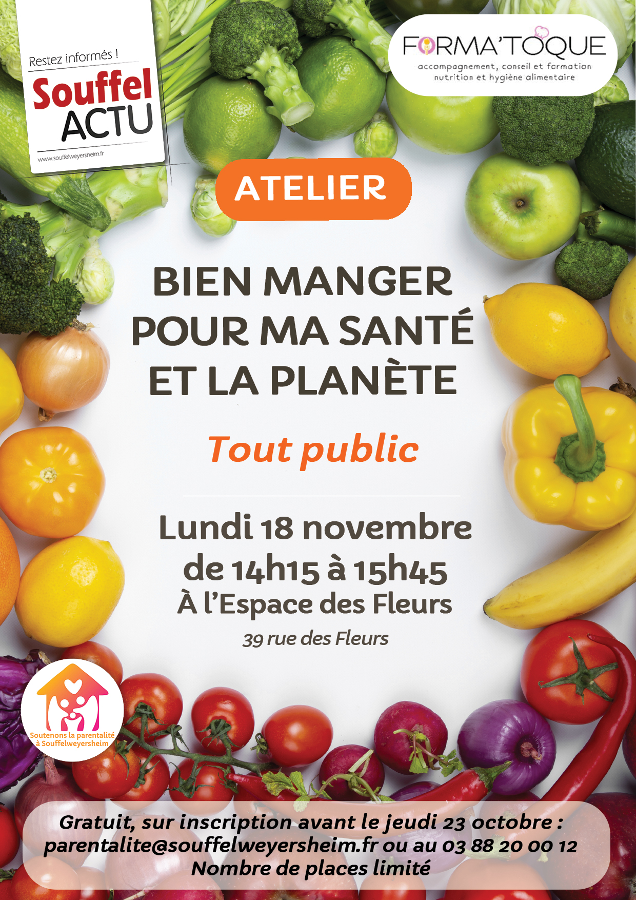 Atelier : bien manger pour ma santé et la planète